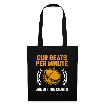 Drum Corps Marching Band Drum Corp Music Percussio - Tote Bag - black - Front