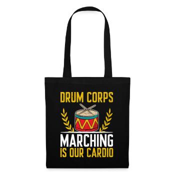 Drum Corps Marching Band Drum Corp Music Percussio - Stoffbeutel - Schwarz - Vorne