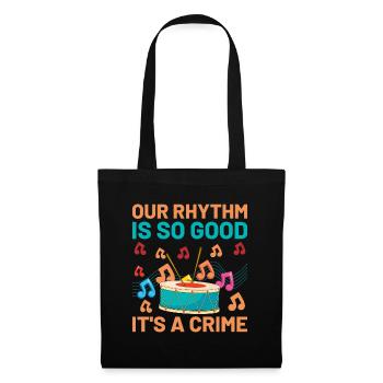 Drum Corps Marching Band Drum Corp Music Percussio - Stoffbeutel - Schwarz - Vorne