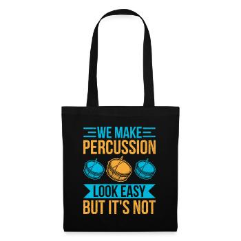 Drum Corps Marching Band Drum Corp Music Percussio - Stoffbeutel - Schwarz - Vorne