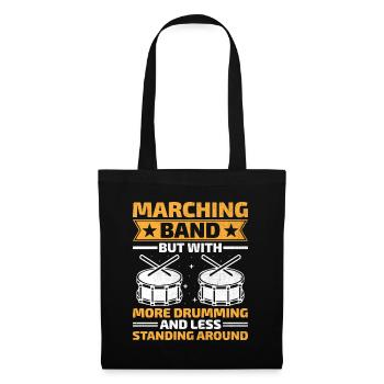 Drum Corps Marching Band Drum Corp Music Percussio - Stoffbeutel - Schwarz - Vorne