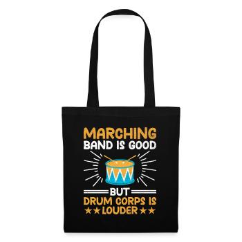 Drum Corps Marching Band Drum Corp Music Percussio - Stoffbeutel - Schwarz - Vorne