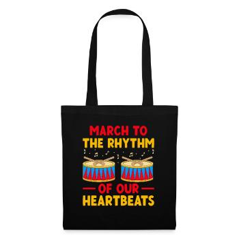 Drum Corps Marching Band Drum Corp Music Percussio - Stoffbeutel - Schwarz - Vorne