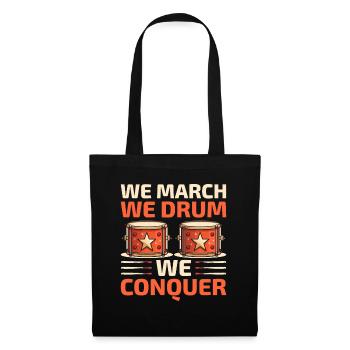 Corps de tambours, fanfare, corps de tambours, musique Percussio - Sac en tissu - noir - Devant