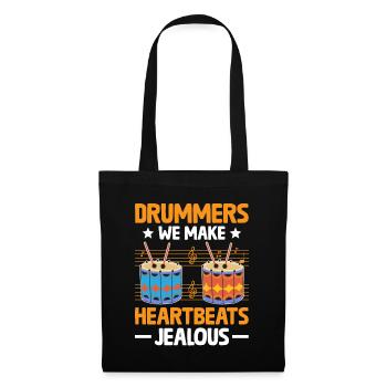 Corps de tambours Heartbeat Marching Band tambour musique Perc - Sac en tissu - noir - Devant