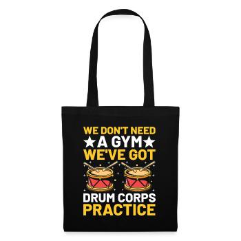 Drum Corps Marching Band Drum Corp Music Percussio - Tote Bag - black - Front