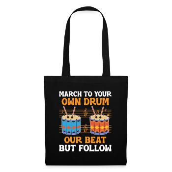 Corps de tambours, fanfare, corps de tambours, musique Percussio - Sac en tissu - noir - Devant
