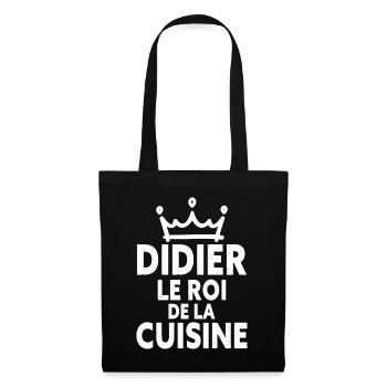 Didier Le Roi De La Cuisine - Cuisinier Passion - Sac en tissu - noir - Devant