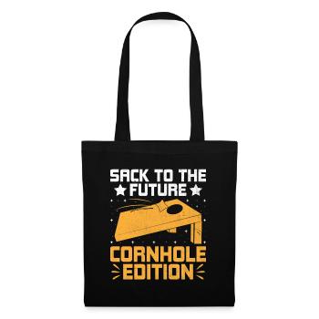 Cornhole Spieler Cornhole Sport Lustig Cornhole Be - Stoffbeutel - Schwarz - Vorne