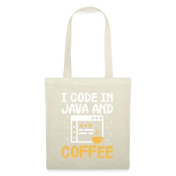 Café Codage Programmeur Codeur Développeur Nerd Coff - Sac en tissu - nature - Devant