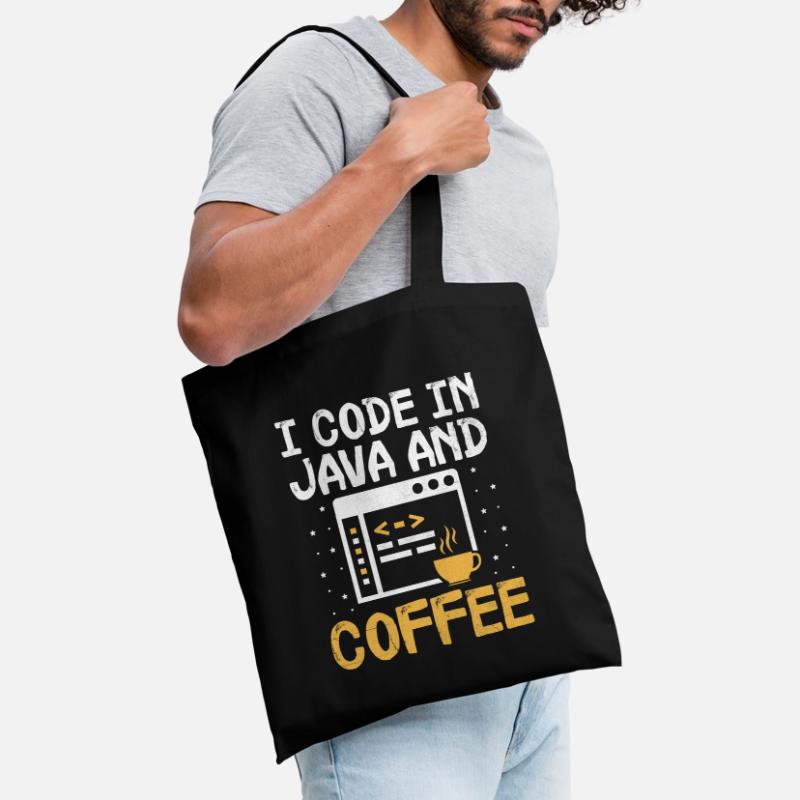 Café Codage Programmeur Codeur Développeur Nerd Coff Sac en tissu