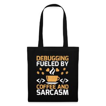 Kaffee-Codierung Programmierer Programmierer Entwickler Nerd Coff - Stoffbeutel - Schwarz - Vorne