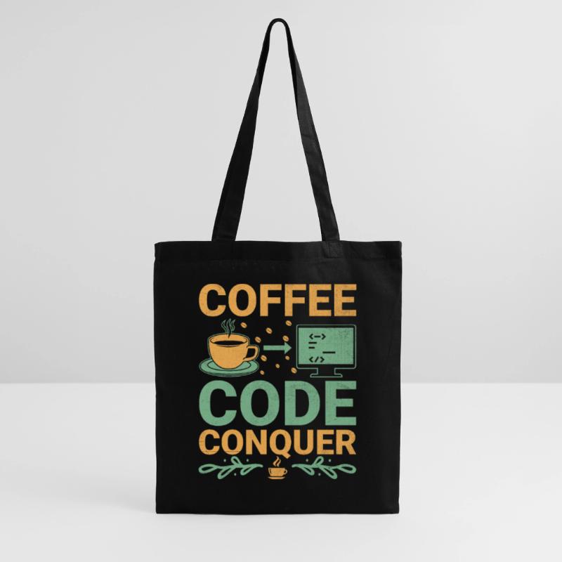 Kaffee-Codierung Programmierer Programmierer Entwickler Nerd Coff Stoffbeutel