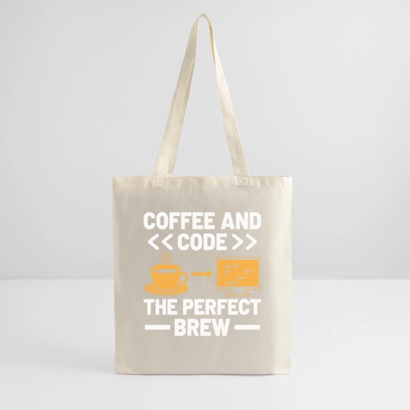 Café Codage Programmeur Codeur Développeur Nerd Coff Sac en tissu