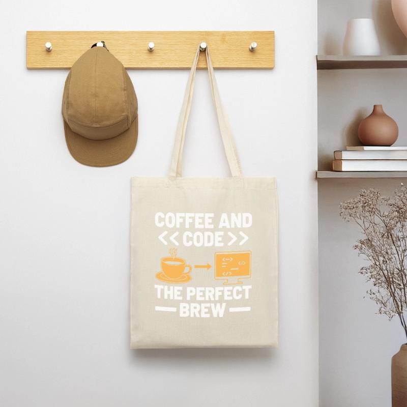 Kaffee-Codierung Programmierer Programmierer Entwickler Nerd Coff Stoffbeutel