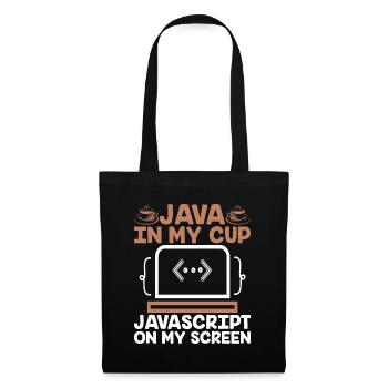 Café Codage Programmeur Codeur Développeur Nerd Coff - Sac en tissu - noir - Devant