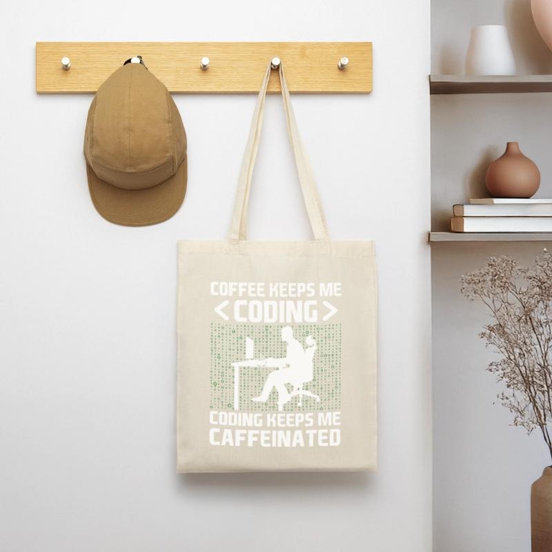 Kaffee-Codierung Programmierer Programmierer Entwickler Nerd Coff Stoffbeutel