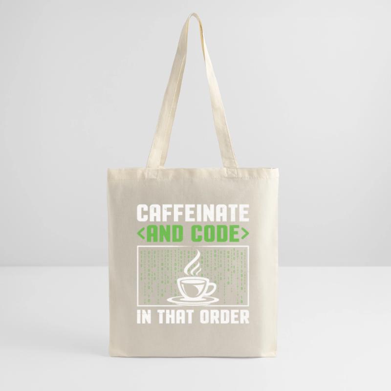 Café Codage Programmeur Codeur Développeur Nerd Coff Sac en tissu