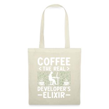 Café Codage Programmeur Codeur Développeur Nerd Coff - Sac en tissu - nature - Devant