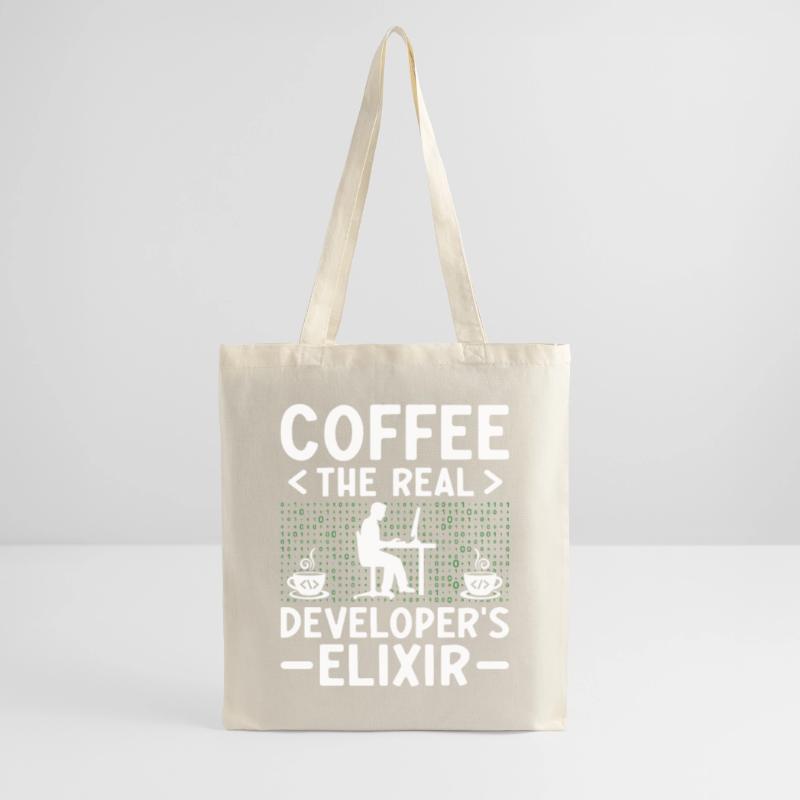 Café Codage Programmeur Codeur Développeur Nerd Coff Sac en tissu