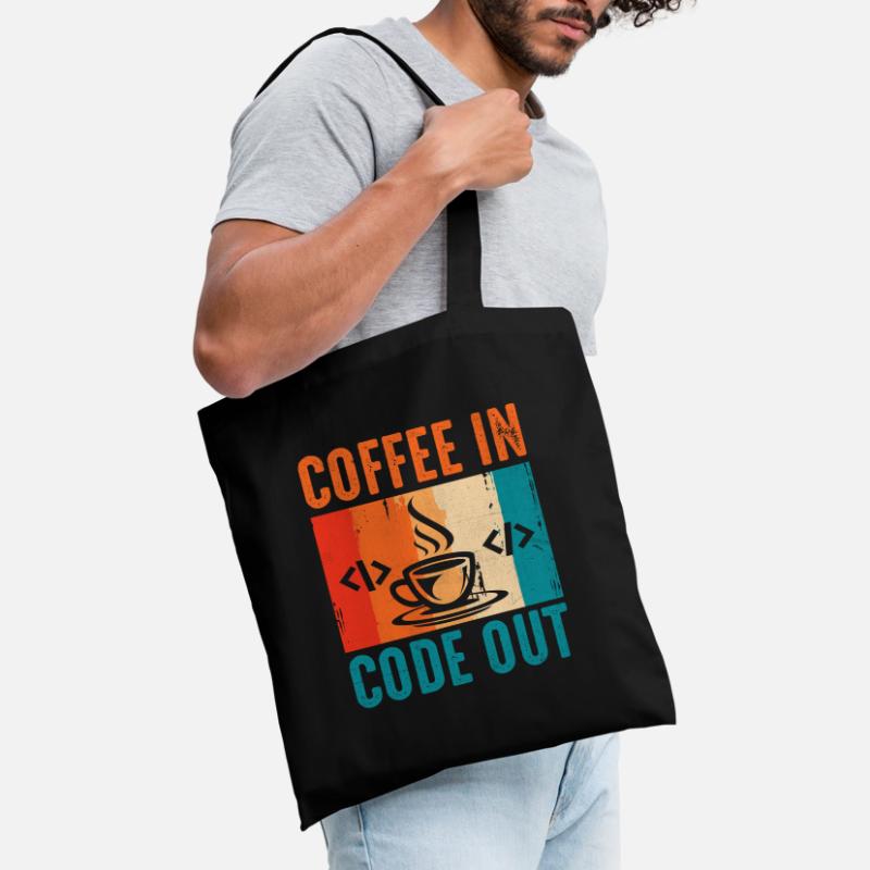 Kaffee-Codierung Programmierer Programmierer Entwickler Nerd Coff Stoffbeutel