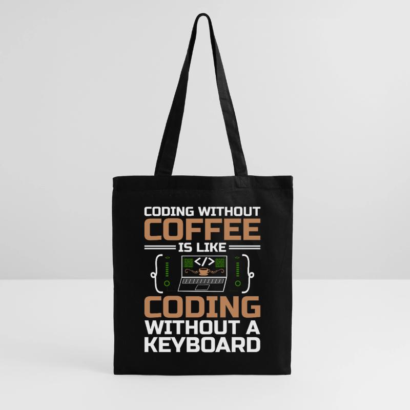 Café Codage Programmeur Codeur Développeur Nerd Coff Sac en tissu