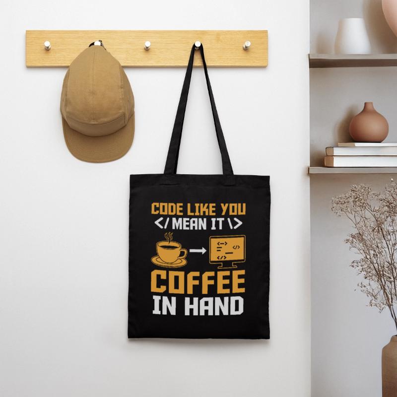 Coffee Coding Programmer Coder Developer Nerd Coff Tote Bag