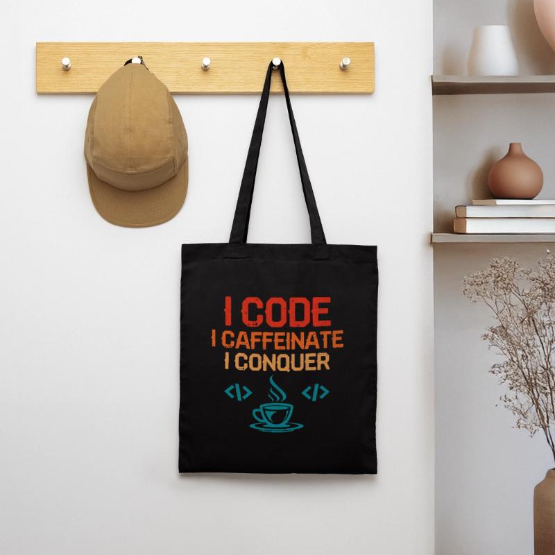 Café Codage Programmeur Codeur Développeur Nerd Coff Sac en tissu