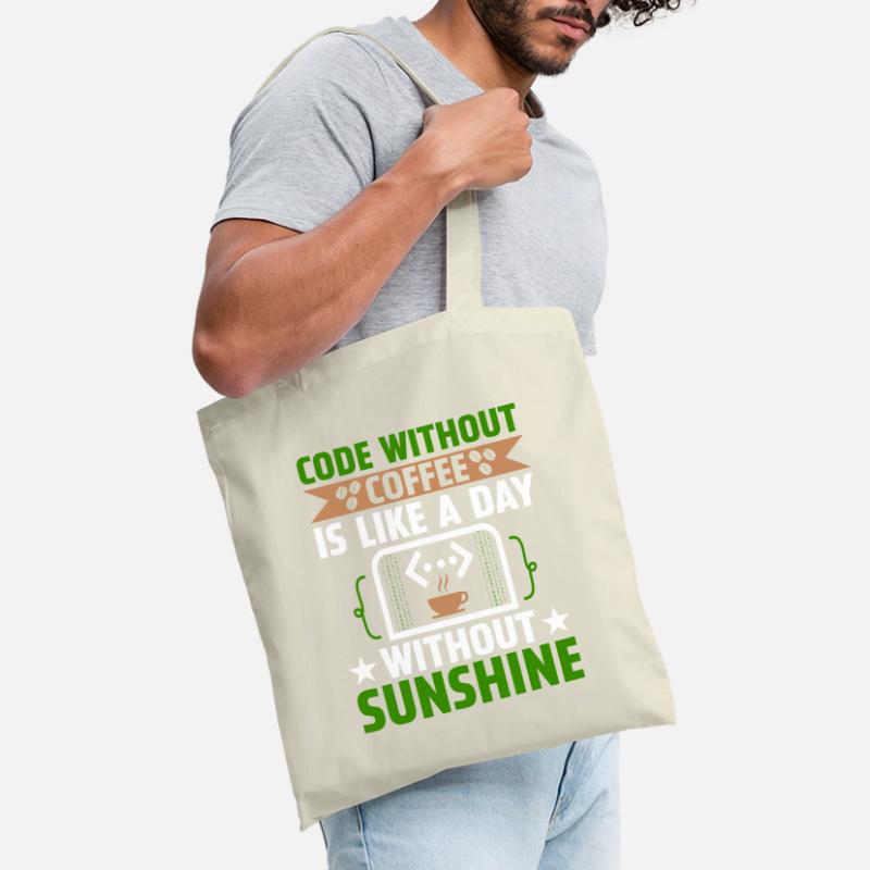 Café Codage Programmeur Codeur Développeur Nerd Coff Sac en tissu
