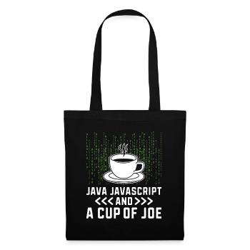 Café Codage Programmeur Codeur Développeur Nerd Coff - Sac en tissu - noir - Devant