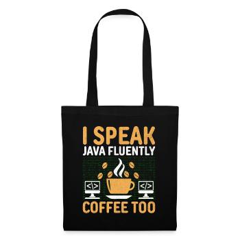 Café Codage Programmeur Codeur Développeur Nerd Coff - Sac en tissu - noir - Devant