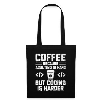 Coffee Coding Programmer Coder Developer Nerd Coff - Tote Bag - black - Front