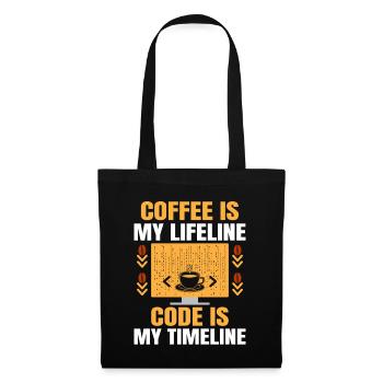 Coffee Coding Programmer Coder Developer Nerd Coff - Tote Bag - black - Front