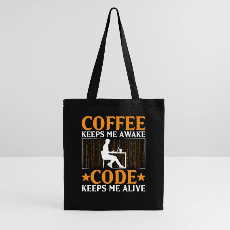 Kaffee-Codierung Programmierer Programmierer Entwickler Nerd Coff Stoffbeutel