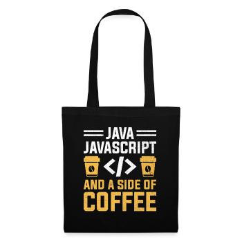 Kaffee-Codierung Programmierer Programmierer Entwickler Nerd Coff - Stoffbeutel - Schwarz - Vorne