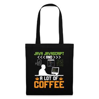 Café Codage Programmeur Codeur Développeur Nerd Coff - Sac en tissu - noir - Devant