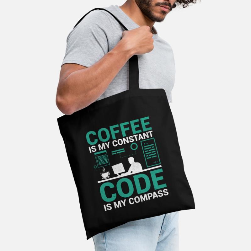 Kaffee-Codierung Programmierer Programmierer Entwickler Nerd Coff Stoffbeutel