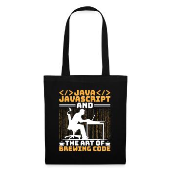 Café Codage Programmeur Codeur Développeur Nerd Coff - Sac en tissu - noir - Devant
