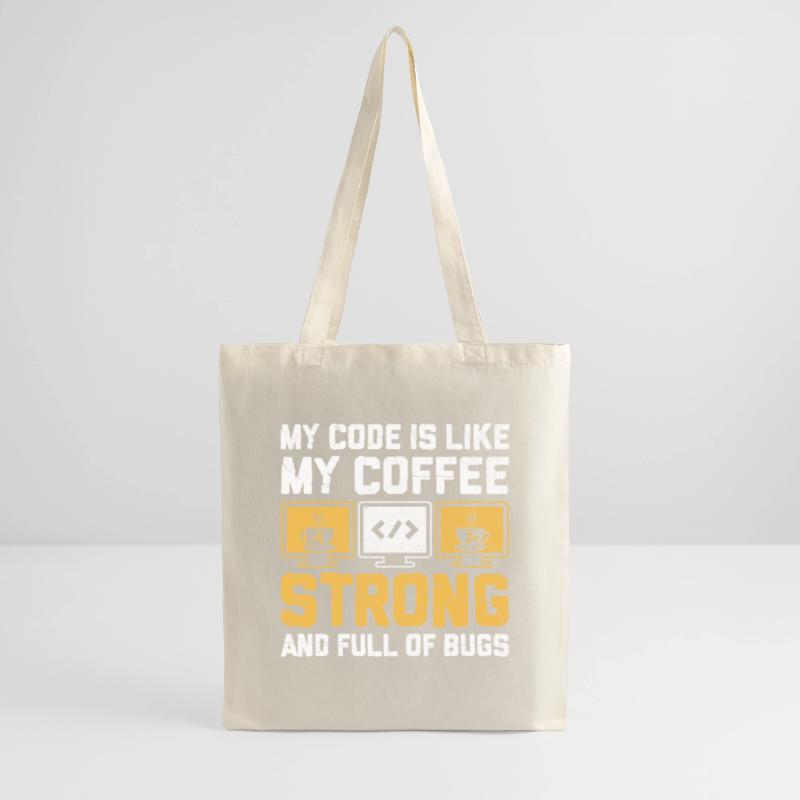 Café Codage Programmeur Codeur Développeur Nerd Coff Sac en tissu