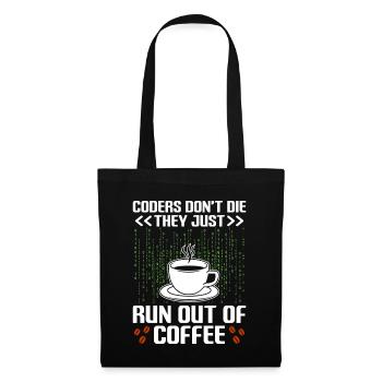 Coffee Coding Programmer Coder Developer Nerd Coff - Tote Bag - black - Front