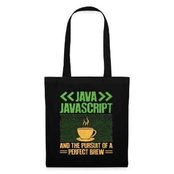 Café Codage Programmeur Codeur Développeur Nerd Coff - Sac en tissu - noir - Devant