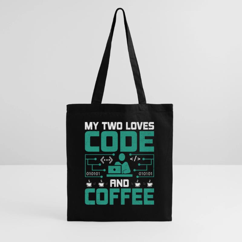 Café Codage Programmeur Codeur Développeur Nerd Coff Sac en tissu