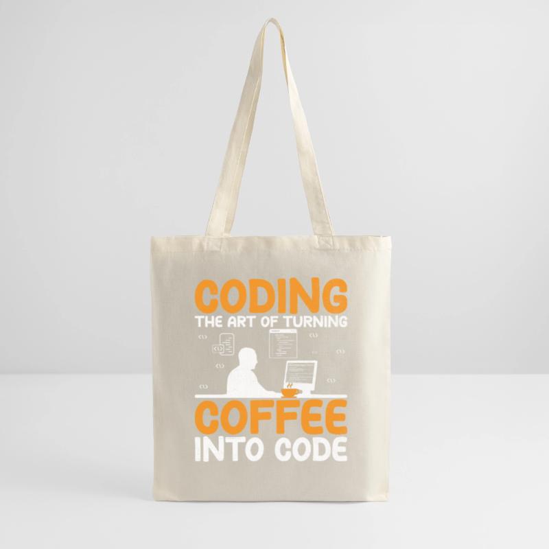 Café Codage Programmeur Codeur Développeur Nerd Coff Sac en tissu
