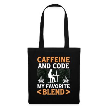 Coffee Coding Programmer Coder Developer Nerd Coff - Tote Bag - black - Front