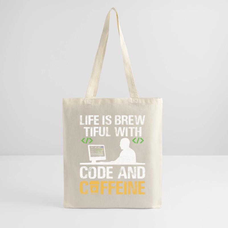 Café Codage Programmeur Codeur Développeur Nerd Coff Sac en tissu