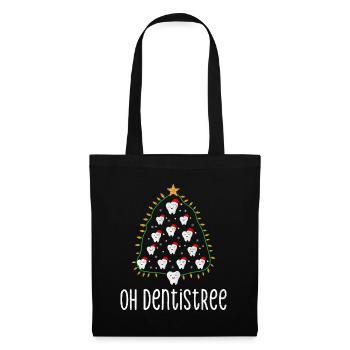 Oh Dentistree Weihnachten Zahnheilkunde Zahnärzte - Stoffbeutel - Schwarz - Vorne