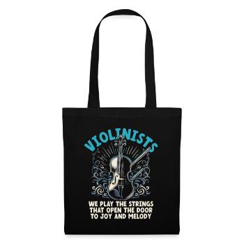 Violinists We Play The Strings That Open The Door - Tote Bag - black - Front