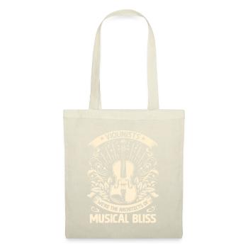 Violonistes : Nous sommes les architectes du bonheur musical V - Sac en tissu - nature - Devant
