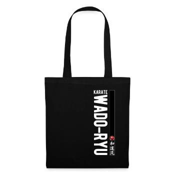 Karate Wado Ryu Kanji Kampfkunst Japan - Stoffbeutel - Schwarz - Vorne