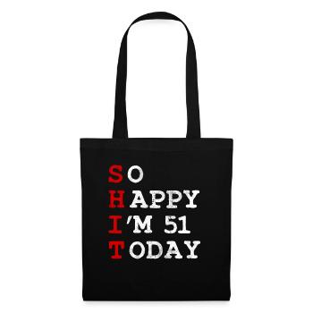Birthday 51 Birthday Year Birth Funny - Tote Bag - black - Front